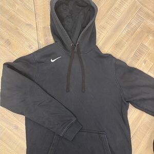 Nike Men's Dark Hoodie with White Logo